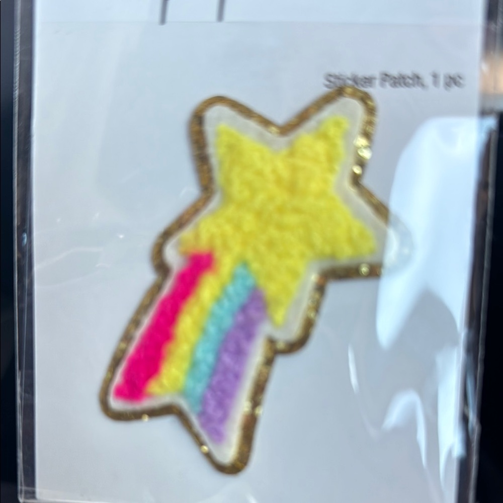 Star Shaped Sticker Sticker Patch with Rainbow Colors